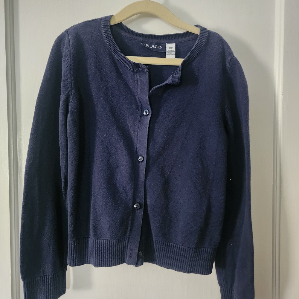 Place Women's Navy Blue Cardigan